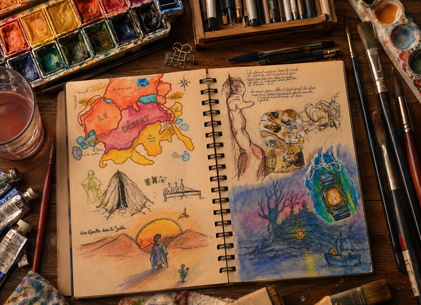 Visuel de présentation de Atelier carnet de voyage ados/adultes